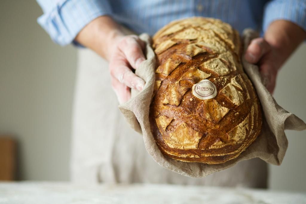 reeve sourdough bread fresh from the oven